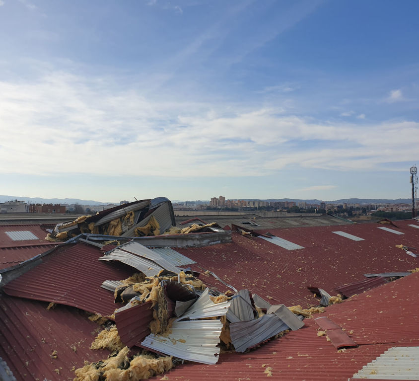 Coberta nau tèxtil per vent Sabadell