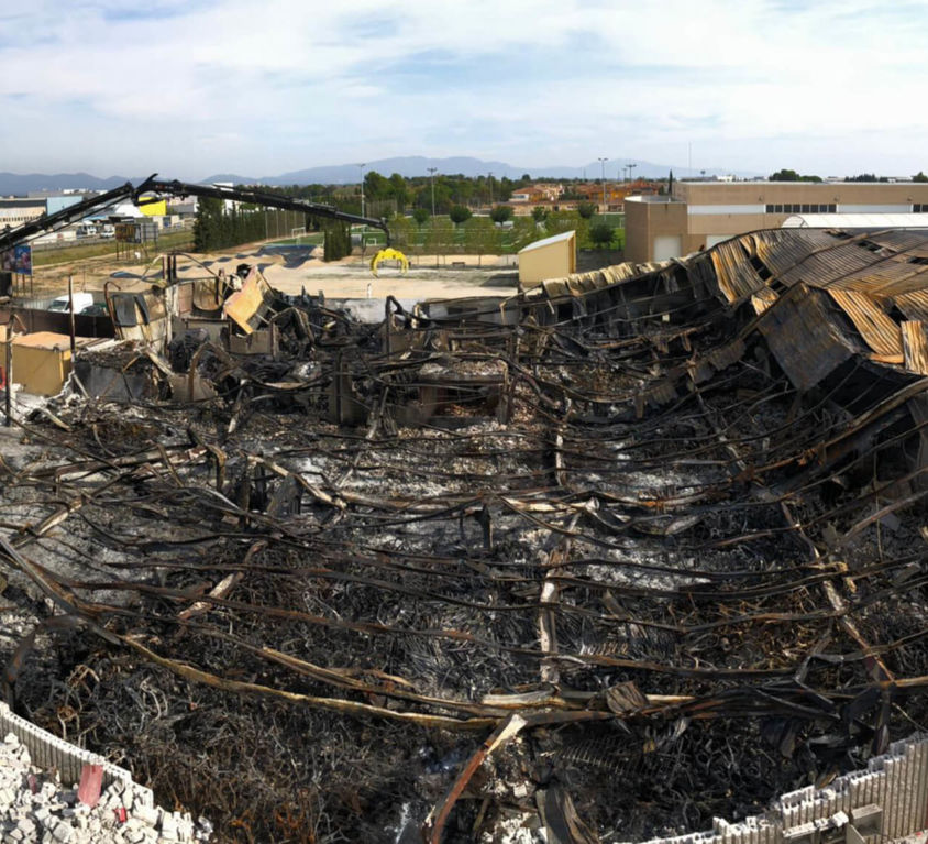 Incendi indústria automoció Figueres